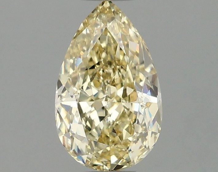 Loose Diamond - PEAR 1.08ct Fancy Yellow VVS2: Loose Diamond - PEAR 1.08ct Fancy Yellow VVS2 Source: This is a real non-mined Diamond that has been grown in a lab Shape: PEAR Carats: 1.08 Color: Fancy Yellow Certification: IGI Video: