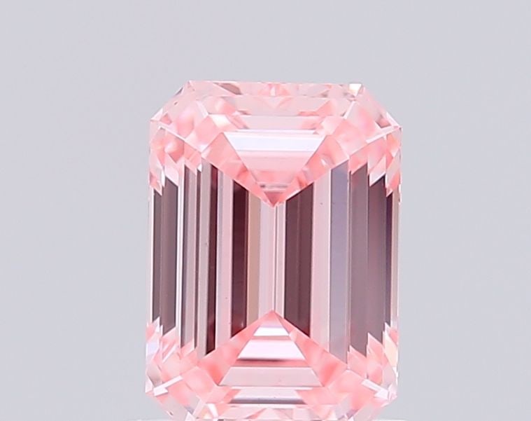 Loose Diamond - EMERALD 0.92ct Fancy Intense Pink VS1: Loose Diamond - EMERALD 0.92ct Fancy Intense Pink VS1 Source: This is a real non-mined Diamond that has been grown in a lab Shape: EMERALD Carats: 0.92 Color: Fancy Intense Pink Certification: IGI Vid