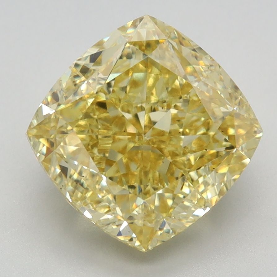 Loose Diamond - CUSHION MODIFIED 3.65ct Fancy Intense Yellow VS2: Loose Diamond - CUSHION MODIFIED 3.65ct Fancy Intense Yellow VS2 Source: This is a real non-mined Diamond that has been grown in a lab Shape: CUSHION MODIFIED Carats: 3.65 Color: Fancy Intense Yellow 