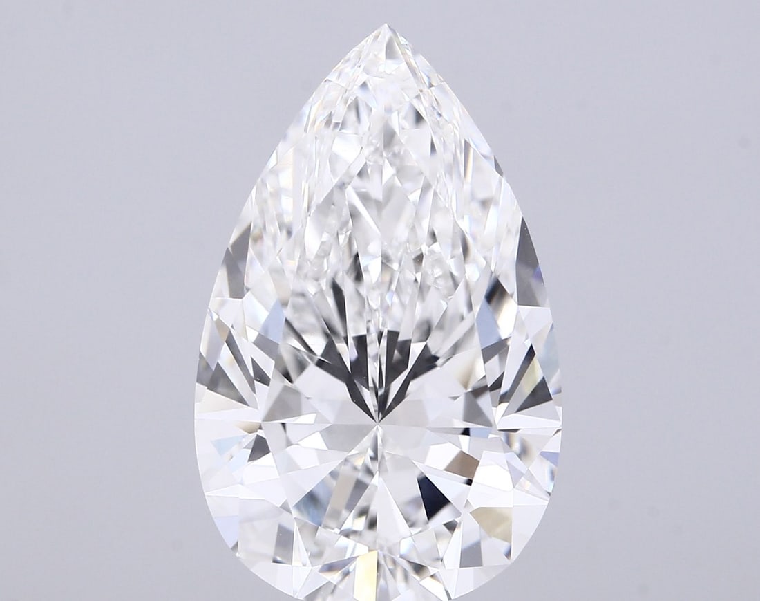 Loose Diamond - PEAR 10.0ct F VVS2: Loose Diamond - PEAR 10.0ct F VVS2 Source: This is a real non-mined Diamond that has been grown in a lab Shape: PEAR Carats: 10.0 Color: F Clarity: VVS2 Certification: IGI Video: