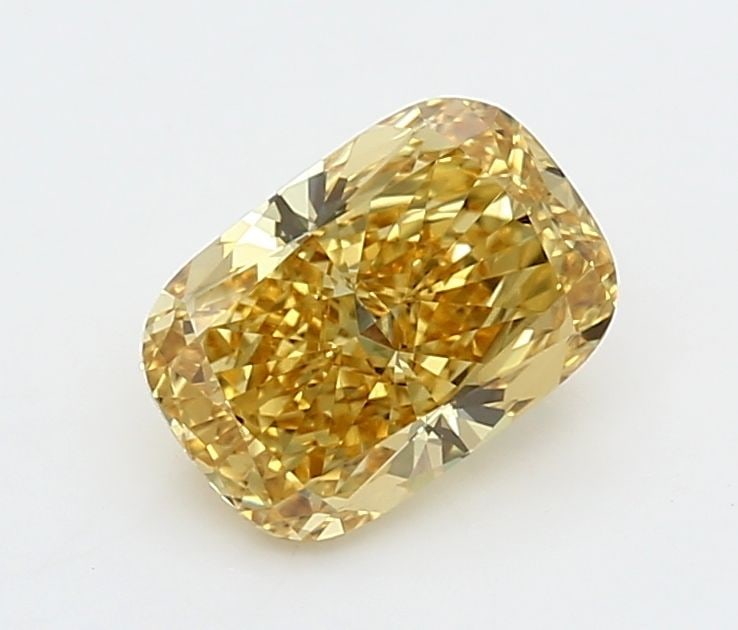 Loose Diamond - CUSHION MODIFIED 1.51ct Fancy Vivid Yellow VVS1: Loose Diamond - CUSHION MODIFIED 1.51ct Fancy Vivid Yellow VVS1 Source: This is a real non-mined Diamond that has been grown in a lab Shape: CUSHION MODIFIED Carats: 1.51 Color: Fancy Vivid Yellow Cer