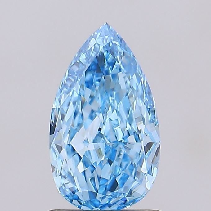 Loose Diamond - PEAR 1.05ct Fancy Vivid Blue VVS2: Loose Diamond - PEAR 1.05ct Fancy Vivid Blue VVS2 Source: This is a real non-mined Diamond that has been grown in a lab Shape: PEAR Carats: 1.05 Color: Fancy Vivid Blue Certification: IGI Video: