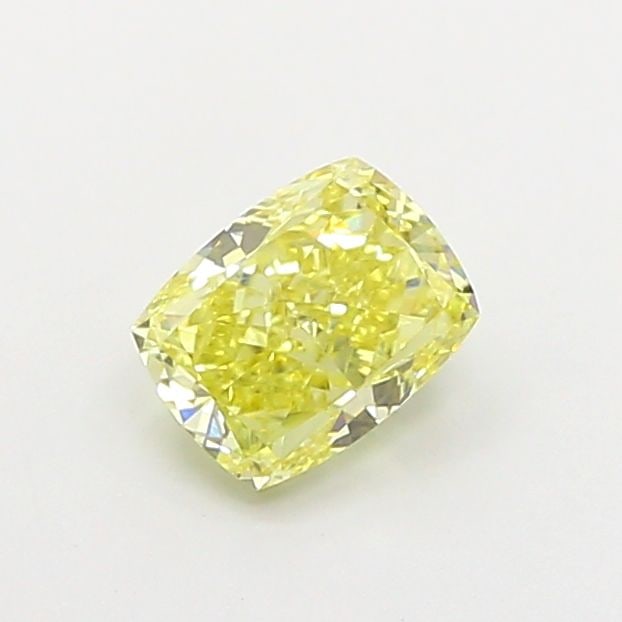 Loose Diamond - CUSHION MODIFIED 1.03ct Fancy Yellow VS1: Loose Diamond - CUSHION MODIFIED 1.03ct Fancy Yellow VS1 Source: This is a real non-mined Diamond that has been grown in a lab Shape: CUSHION MODIFIED Carats: 1.03 Color: Fancy Yellow Certification: I