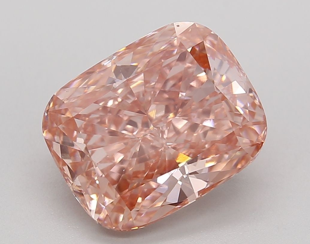 Loose Diamond - CUSHION BRILLIANT 4.22ct Fancy Vivid Pink VS1: Loose Diamond - CUSHION BRILLIANT 4.22ct Fancy Vivid Pink VS1 Source: This is a real non-mined Diamond that has been grown in a lab Shape: CUSHION BRILLIANT Carats: 4.22 Color: Fancy Vivid Pink Certif