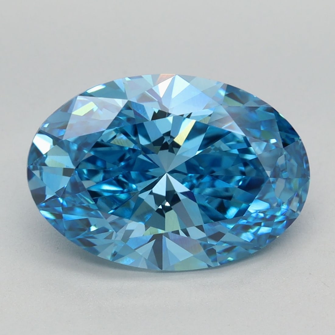 Loose Diamond - OVAL 3.84ct Fancy Vivid Blue VVS2 (1 of 1)