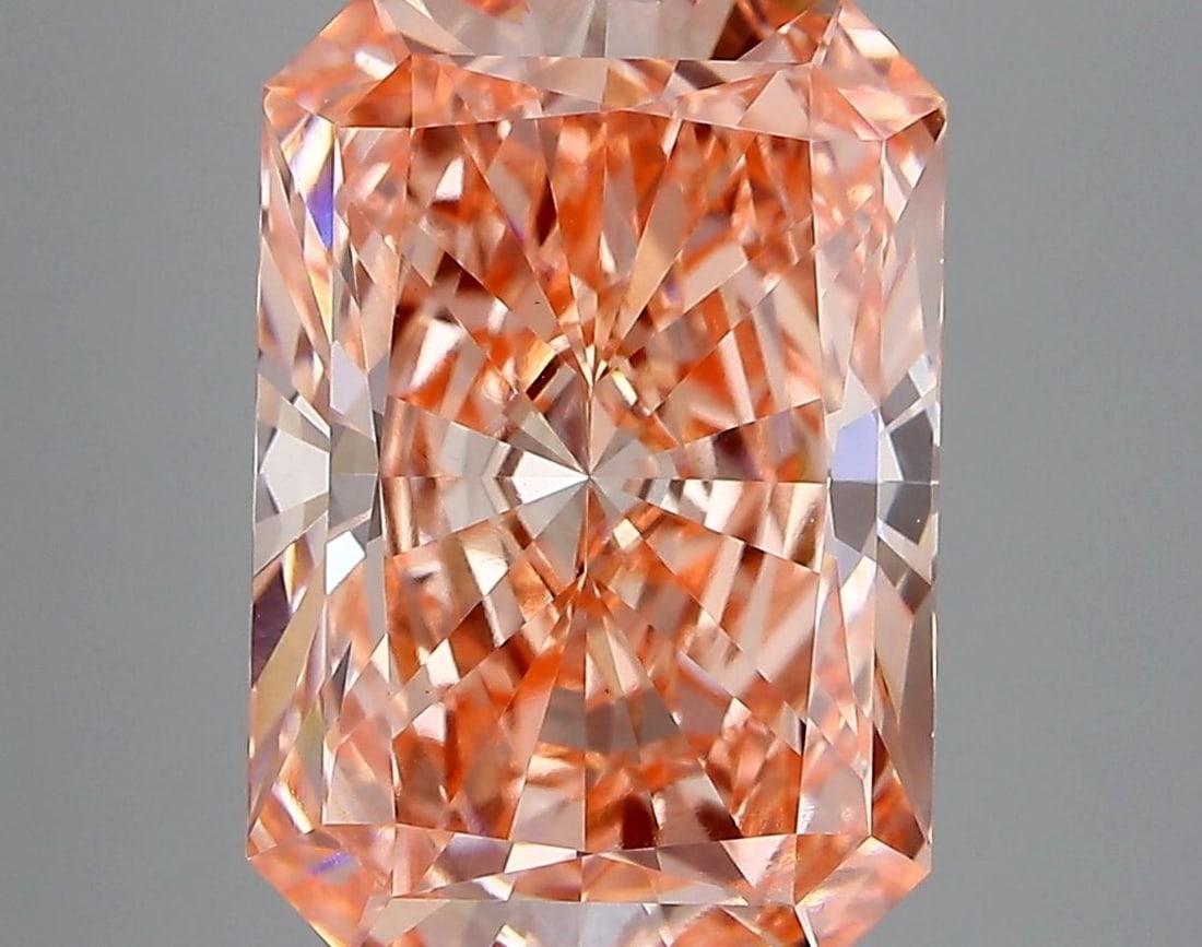 Loose Diamond - RADIANT 6.06ct Fancy Vivid Pink VS1: Loose Diamond - RADIANT 6.06ct Fancy Vivid Pink VS1 Source: This is a real non-mined Diamond that has been grown in a lab Shape: RADIANT Carats: 6.06 Color: Fancy Vivid Pink Certification: IGI Video: