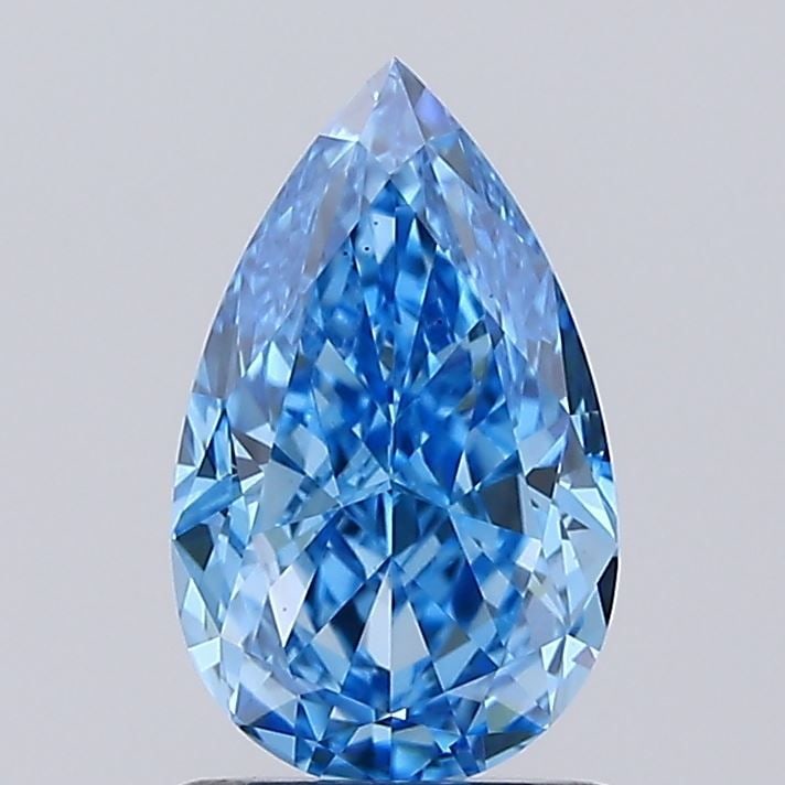 Loose Diamond - PEAR 1.68ct Fancy Vivid Blue VS1: Loose Diamond - PEAR 1.68ct Fancy Vivid Blue VS1 Source: This is a real non-mined Diamond that has been grown in a lab Shape: PEAR Carats: 1.68 Color: Fancy Vivid Blue Certification: IGI Video: