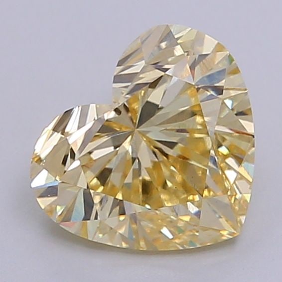 Loose Diamond - HEART 1.73ct Fancy Intense Yellow VS1: Loose Diamond - HEART 1.73ct Fancy Intense Yellow VS1 Source: This is a real non-mined Diamond that has been grown in a lab Shape: HEART Carats: 1.73 Color: Fancy Intense Yellow Certification: IGI