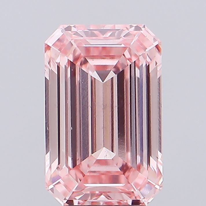 Loose Diamond - EMERALD 5.0ct Fancy Intense Pink VS2: Loose Diamond - EMERALD 5.0ct Fancy Intense Pink VS2 Source: This is a real non-mined Diamond that has been grown in a lab Shape: EMERALD Carats: 5.0 Color: Fancy Intense Pink Certification: IGI Video
