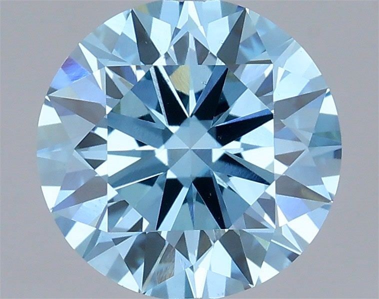 Loose Diamond - ROUND 2.0ct Fancy Vivid Blue VS2: Loose Diamond - ROUND 2.0ct Fancy Vivid Blue VS2 Source: This is a real non-mined Diamond that has been grown in a lab Shape: ROUND Carats: 2.0 Color: Fancy Vivid Blue Certification: IGI Video: