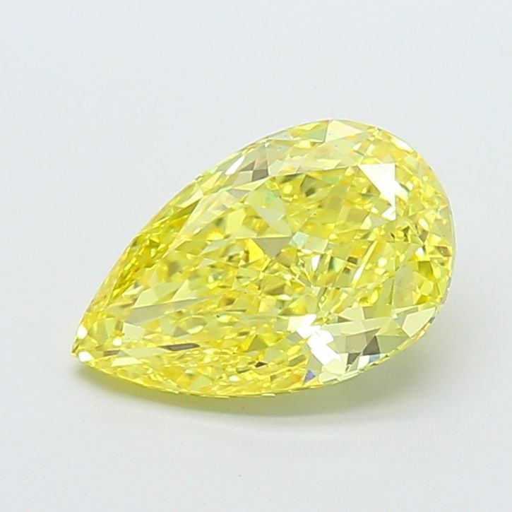 Loose Diamond - PEAR 3.53ct Fancy Vivid Yellow VS2: Loose Diamond - PEAR 3.53ct Fancy Vivid Yellow VS2 Source: This is a real non-mined Diamond that has been grown in a lab Shape: PEAR Carats: 3.53 Color: Fancy Vivid Yellow Certification: IGI Video: