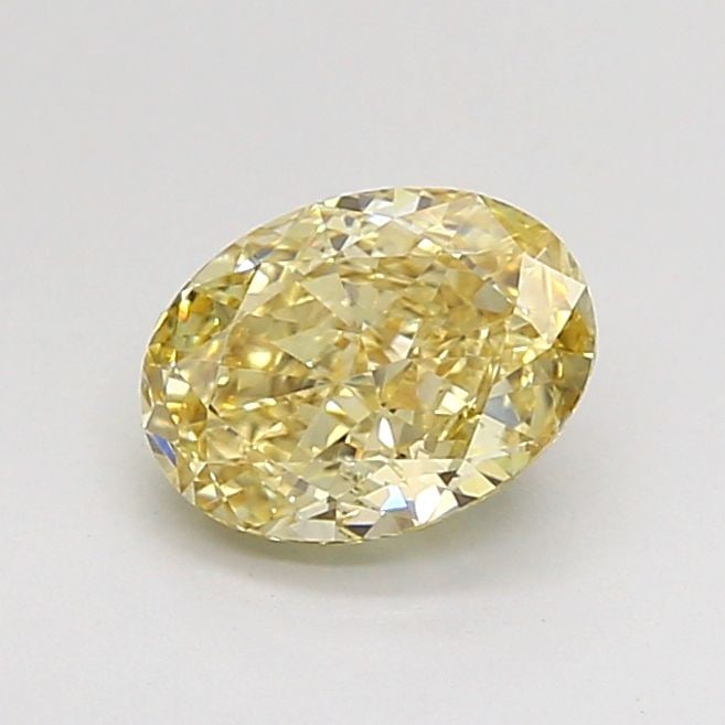 Loose Diamond - OVAL 1.03ct Fancy Yellow VS1: Loose Diamond - OVAL 1.03ct Fancy Yellow VS1 Source: This is a real non-mined Diamond that has been grown in a lab Shape: OVAL Carats: 1.03 Color: Fancy Yellow Certification: IGI Video: