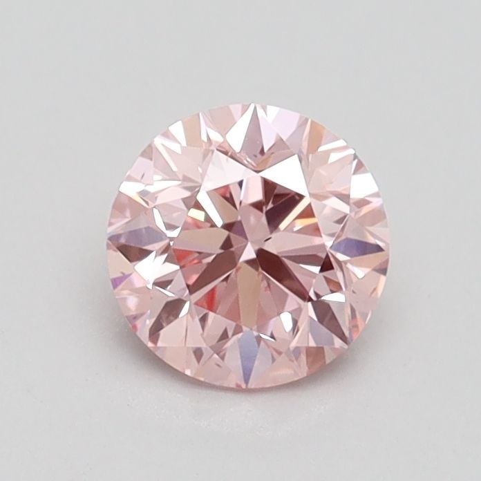 Loose Diamond - ROUND 0.7ct Fancy Intense Pink VS2: Loose Diamond - ROUND 0.7ct Fancy Intense Pink VS2 Source: This is a real non-mined Diamond that has been grown in a lab Shape: ROUND Carats: 0.7 Color: Fancy Intense Pink Certification: IGI Video: