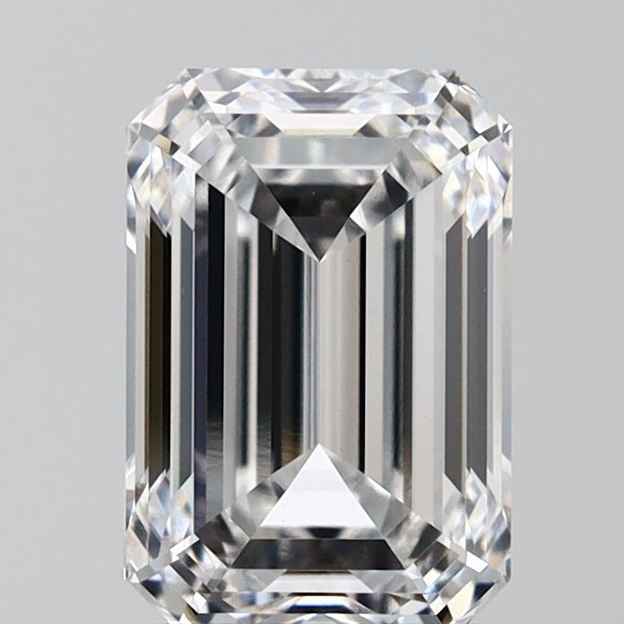 Loose Diamond - EMERALD 2.55ct D VVS2: Loose Diamond - EMERALD 2.55ct D VVS2 Source: This is a real non-mined Diamond that has been grown in a lab Shape: EMERALD Carats: 2.55 Color: D Clarity: VVS2 Certification: IGI Video:
