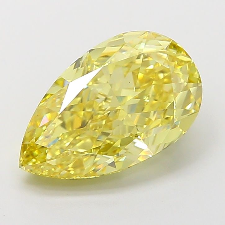 Loose Diamond - PEAR 4.08ct Fancy Intense Yellow VS2: Loose Diamond - PEAR 4.08ct Fancy Intense Yellow VS2 Source: This is a real non-mined Diamond that has been grown in a lab Shape: PEAR Carats: 4.08 Color: Fancy Intense Yellow Certification: IGI Video