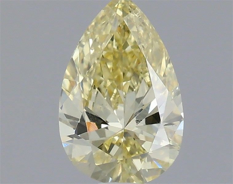 Loose Diamond - PEAR 0.5ct Fancy Light Yellow VS1: Loose Diamond - PEAR 0.5ct Fancy Light Yellow VS1 Source: This is a real non-mined Diamond that has been grown in a lab Shape: PEAR Carats: 0.5 Color: Fancy Light Yellow Certification: IGI Video: