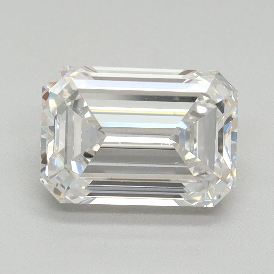 Loose Diamond - EMERALD 2.0ct E VS2: Loose Diamond - EMERALD 2.0ct E VS2 Source: This is a real non-mined Diamond that has been grown in a lab Shape: EMERALD Carats: 2.0 Color: E Clarity: VS2 Certification: NONE Video: