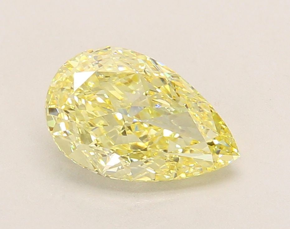 Loose Diamond - PEAR 2.02ct Fancy Intense Yellow VVS1: Loose Diamond - PEAR 2.02ct Fancy Intense Yellow VVS1 Source: This is a real non-mined Diamond that has been grown in a lab Shape: PEAR Carats: 2.02 Color: Fancy Intense Yellow Certification: IGI Vide