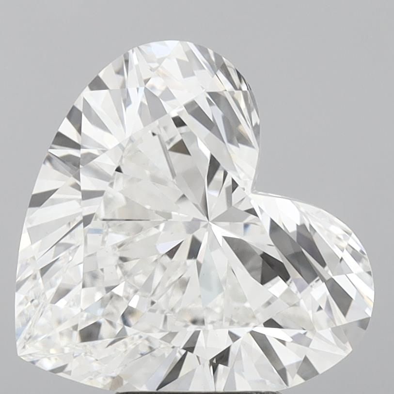 Loose Diamond - HEART 5.1ct E VVS2: Loose Diamond - HEART 5.1ct E VVS2 Source: This is a real non-mined Diamond that has been grown in a lab Shape: HEART Carats: 5.1 Color: E Clarity: VVS2 Certification: IGI Video:
