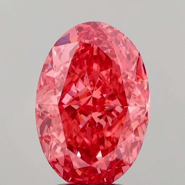 Loose Diamond - OVAL 4.09ct Fancy Vivid Pink VS1 (1 of 1)