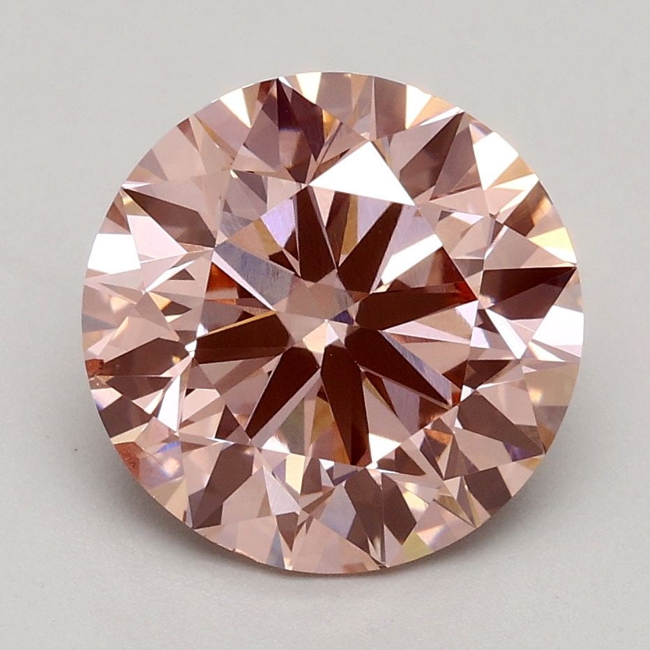 Loose Diamond - ROUND 2.5ct Fancy Intense Pink SI1: Loose Diamond - ROUND 2.5ct Fancy Intense Pink SI1 Source: This is a real non-mined Diamond that has been grown in a lab Shape: ROUND Carats: 2.5 Color: Fancy Intense Pink Certification: IGI Video: