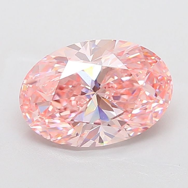 Loose Diamond - OVAL 4.02ct Fancy Vivid Pink VS2: Loose Diamond - OVAL 4.02ct Fancy Vivid Pink VS2 Source: This is a real non-mined Diamond that has been grown in a lab Shape: OVAL Carats: 4.02 Color: Fancy Vivid Pink Certification: IGI Video: