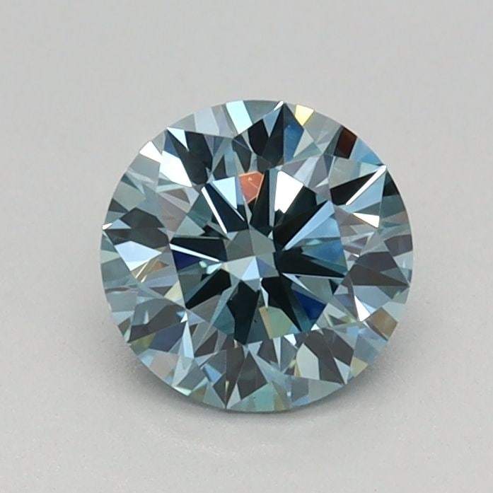 Ideal Loose Diamond - ROUND 0.56ct Fancy Vivid Blue VS1: Ideal Loose Diamond - ROUND 0.56ct Fancy Vivid Blue VS1 Source: This is a real non-mined Diamond that has been grown in a lab Shape: ROUND Carats: 0.56 Color: Fancy Vivid Blue Certification: IGI Video