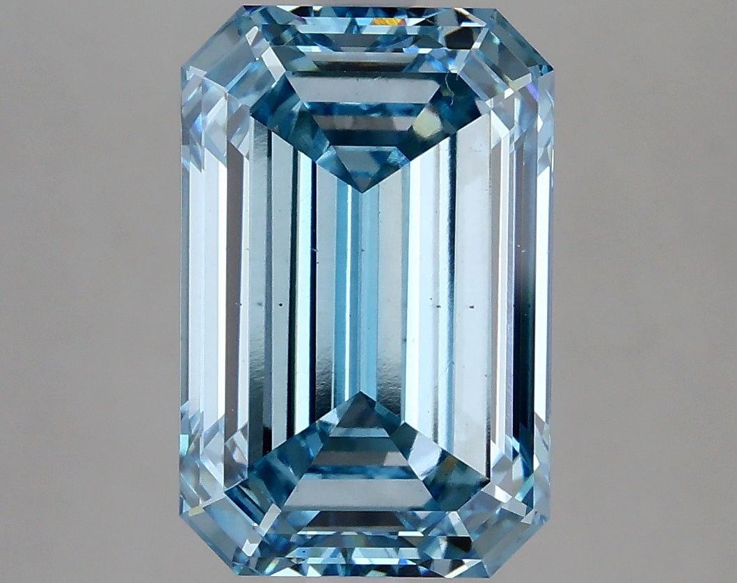 Loose Diamond - EMERALD 5.09ct Fancy Intense Blue VS1 (1 of 1)