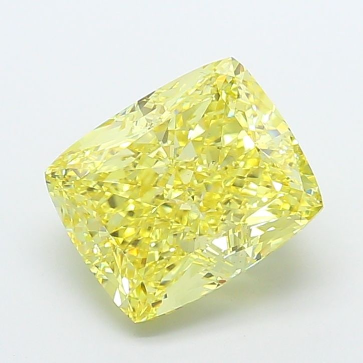 Loose Diamond - CUSHION MODIFIED 8.79ct Fancy Intense Yellow VS2: Loose Diamond - CUSHION MODIFIED 8.79ct Fancy Intense Yellow VS2 Source: This is a real non-mined Diamond that has been grown in a lab Shape: CUSHION MODIFIED Carats: 8.79 Color: Fancy Intense Yellow 