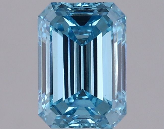 Loose Diamond - EMERALD 1.02ct Blue VS2: Loose Diamond - EMERALD 1.02ct Blue VS2 Source: This is a real non-mined Diamond that has been grown in a lab Shape: EMERALD Carats: 1.02 Color: Blue Certification: NONE Video:
