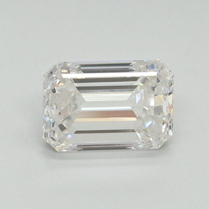 Loose Diamond - EMERALD 1.28ct E VS2: Loose Diamond - EMERALD 1.28ct E VS2 Source: This is a real non-mined Diamond that has been grown in a lab Shape: EMERALD Carats: 1.28 Color: E Clarity: VS2 Certification: NONE Video: