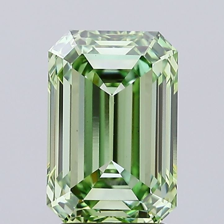 Loose Diamond - EMERALD 3.17ct Fancy Vivid Green VS1: Loose Diamond - EMERALD 3.17ct Fancy Vivid Green VS1 Source: This is a real non-mined Diamond that has been grown in a lab Shape: EMERALD Carats: 3.17 Color: Fancy Vivid Green Certification: IGI Video