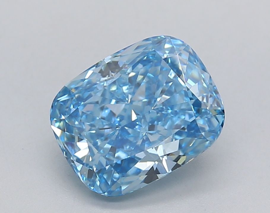 Loose Diamond - CUSHION BRILLIANT 2.21ct Fancy Vivid Blue VS1: Loose Diamond - CUSHION BRILLIANT 2.21ct Fancy Vivid Blue VS1 Source: This is a real non-mined Diamond that has been grown in a lab Shape: CUSHION BRILLIANT Carats: 2.21 Color: Fancy Vivid Blue Certif