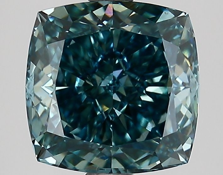 Loose Diamond - CUSHION MODIFIED 2.53ct Fancy Vivid Blue VS1: Loose Diamond - CUSHION MODIFIED 2.53ct Fancy Vivid Blue VS1 Source: This is a real non-mined Diamond that has been grown in a lab Shape: CUSHION MODIFIED Carats: 2.53 Color: Fancy Vivid Blue Certific
