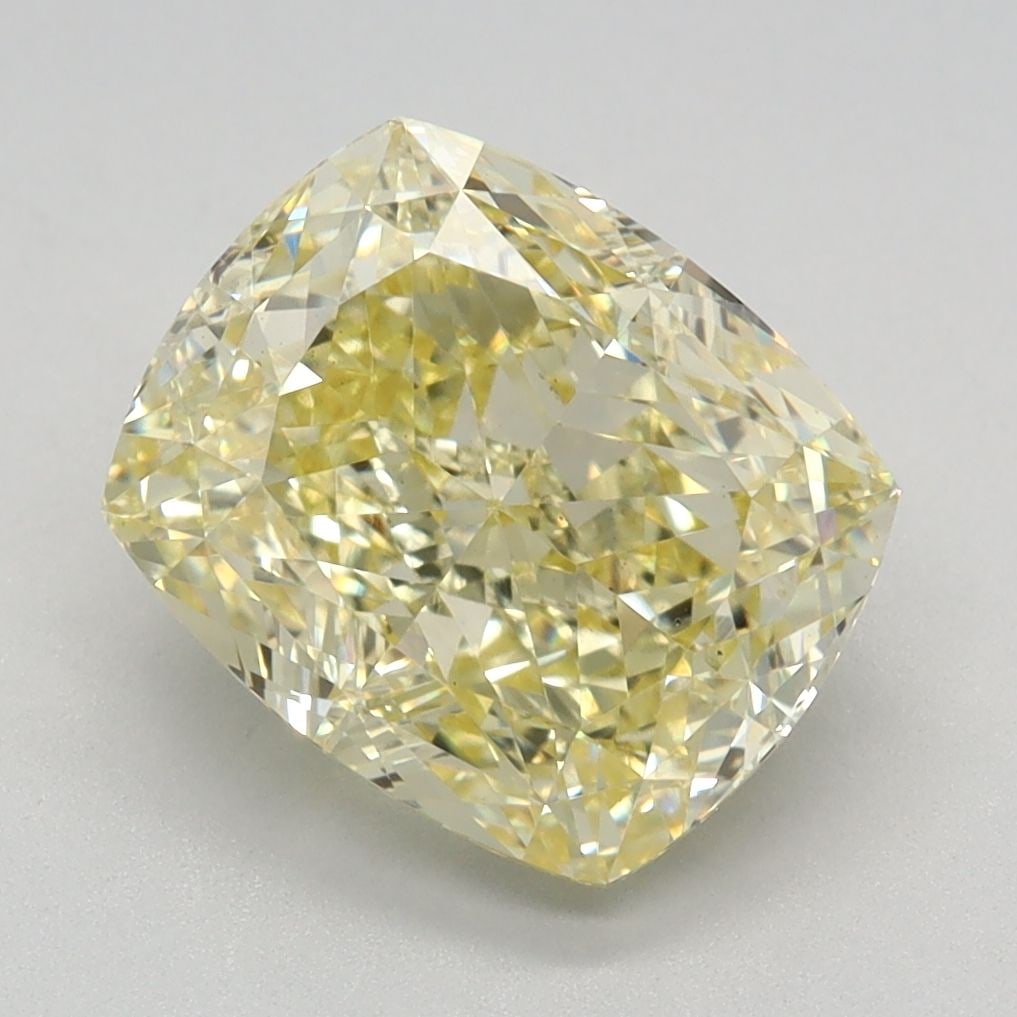 Loose Diamond - CUSHION MODIFIED 3.25ct Fancy Intense Yellow VS1: Loose Diamond - CUSHION MODIFIED 3.25ct Fancy Intense Yellow VS1 Source: This is a real non-mined Diamond that has been grown in a lab Shape: CUSHION MODIFIED Carats: 3.25 Color: Fancy Intense Yellow 