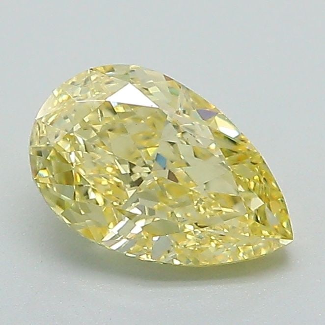 Loose Diamond - PEAR 1.07ct Fancy Intense Yellow VS2: Loose Diamond - PEAR 1.07ct Fancy Intense Yellow VS2 Source: This is a real non-mined Diamond that has been grown in a lab Shape: PEAR Carats: 1.07 Color: Fancy Intense Yellow Certification: IGI Video