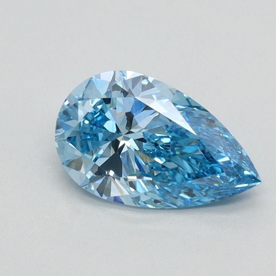 Loose Diamond - PEAR 0.93ct Fancy Vivid Blue VS1: Loose Diamond - PEAR 0.93ct Fancy Vivid Blue VS1 Source: This is a real non-mined Diamond that has been grown in a lab Shape: PEAR Carats: 0.93 Color: Fancy Vivid Blue Certification: IGI Video: