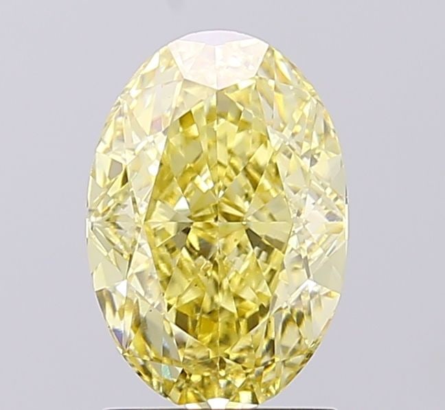 Loose Diamond - OVAL 2.09ct Fancy Yellow VS1: Loose Diamond - OVAL 2.09ct Fancy Yellow VS1 Source: This is a real non-mined Diamond that has been grown in a lab Shape: OVAL Carats: 2.09 Color: Fancy Yellow Certification: IGI Video: