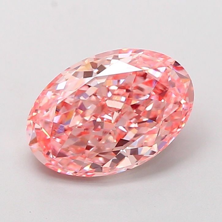 Loose Diamond - OVAL 2.74ct Fancy Vivid Pink VVS2: Loose Diamond - OVAL 2.74ct Fancy Vivid Pink VVS2 Source: This is a real non-mined Diamond that has been grown in a lab Shape: OVAL Carats: 2.74 Color: Fancy Vivid Pink Certification: IGI Video: