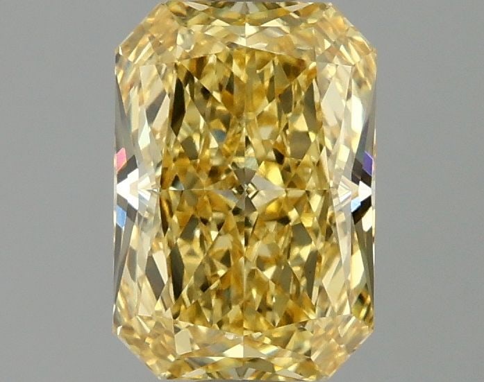 Loose Diamond - RADIANT 1.59ct Fancy Vivid Yellow VS1: Loose Diamond - RADIANT 1.59ct Fancy Vivid Yellow VS1 Source: This is a real non-mined Diamond that has been grown in a lab Shape: RADIANT Carats: 1.59 Color: Fancy Vivid Yellow Certification: IGI Vid