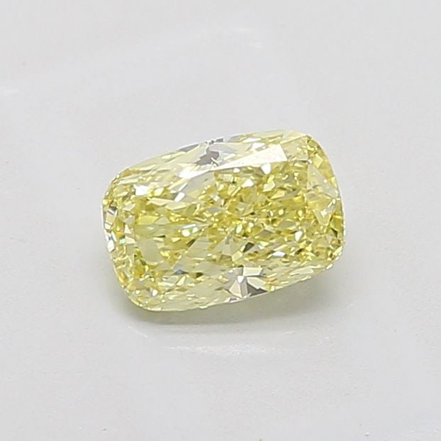 Loose Diamond - CUSHION MODIFIED 1.02ct Fancy Intense Yellow VS1: Loose Diamond - CUSHION MODIFIED 1.02ct Fancy Intense Yellow VS1 Source: This is a real non-mined Diamond that has been grown in a lab Shape: CUSHION MODIFIED Carats: 1.02 Color: Fancy Intense Yellow 