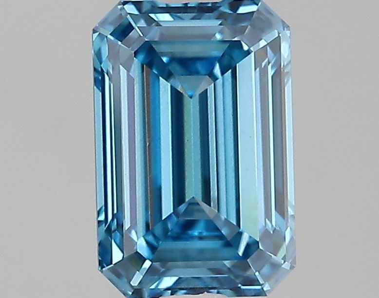 Loose Diamond - EMERALD 2.03ct Fancy Vivid Blue VS1: Loose Diamond - EMERALD 2.03ct Fancy Vivid Blue VS1 Source: This is a real non-mined Diamond that has been grown in a lab Shape: EMERALD Carats: 2.03 Color: Fancy Vivid Blue Certification: IGI Video: