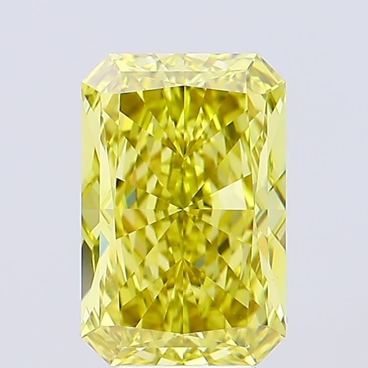 Loose Diamond - RADIANT 5.03ct Fancy Vivid Yellow VS1: Loose Diamond - RADIANT 5.03ct Fancy Vivid Yellow VS1 Source: This is a real non-mined Diamond that has been grown in a lab Shape: RADIANT Carats: 5.03 Color: Fancy Vivid Yellow Certification: IGI Vid