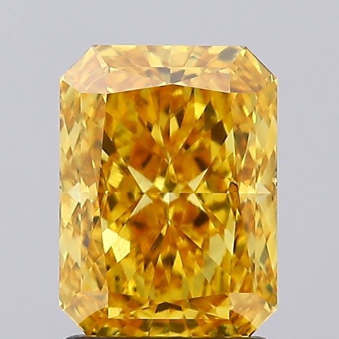 Loose Diamond - RADIANT 2.04ct Fancy Vivid Yellow SI1: Loose Diamond - RADIANT 2.04ct Fancy Vivid Yellow SI1 Source: This is a real non-mined Diamond that has been grown in a lab Shape: RADIANT Carats: 2.04 Color: Fancy Vivid Yellow Certification: IGI Vid