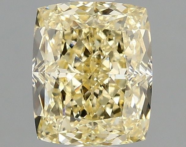 Loose Diamond - CUSHION MODIFIED 1.55ct Fancy Intense Yellow VS1: Loose Diamond - CUSHION MODIFIED 1.55ct Fancy Intense Yellow VS1 Source: This is a real non-mined Diamond that has been grown in a lab Shape: CUSHION MODIFIED Carats: 1.55 Color: Fancy Intense Yellow 