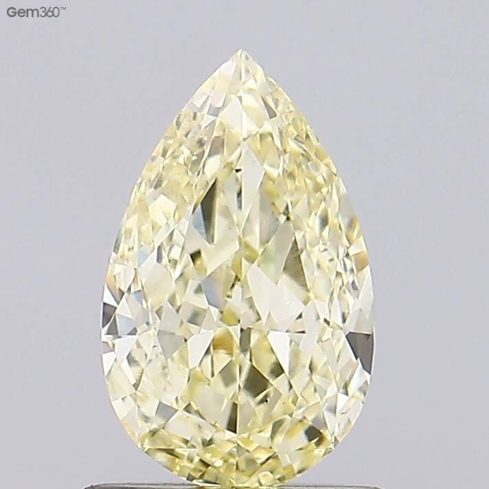Loose Diamond - PEAR 1.05ct Fancy Yellow VS1: Loose Diamond - PEAR 1.05ct Fancy Yellow VS1 Source: This is a real non-mined Diamond that has been grown in a lab Shape: PEAR Carats: 1.05 Color: Fancy Yellow Certification: IGI Video: