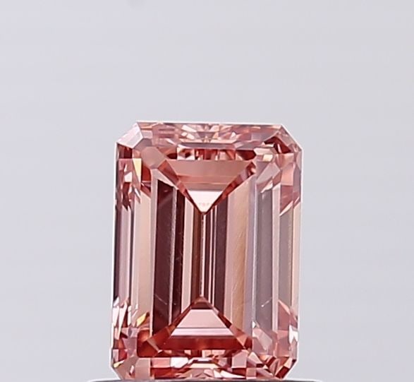 Loose Diamond - EMERALD 1.0ct Fancy Intense Brownish Pink VS2: Loose Diamond - EMERALD 1.0ct Fancy Intense Brownish Pink VS2 Source: This is a real non-mined Diamond that has been grown in a lab Shape: EMERALD Carats: 1.0 Color: Fancy Intense Brownish Pink Certif
