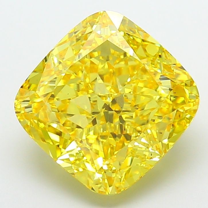 Loose Diamond - CUSHION MODIFIED 10.2ct Fancy Vivid Yellow VS2: Loose Diamond - CUSHION MODIFIED 10.2ct Fancy Vivid Yellow VS2 Source: This is a real non-mined Diamond that has been grown in a lab Shape: CUSHION MODIFIED Carats: 10.2 Color: Fancy Vivid Yellow Cert