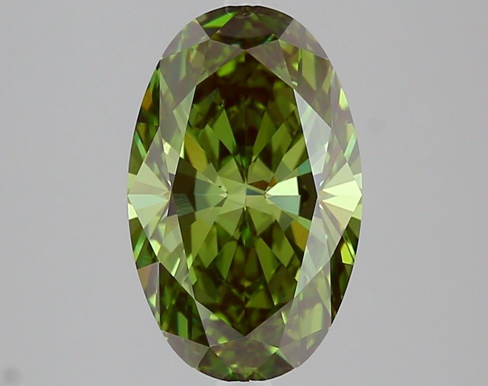 Loose Diamond - OVAL 3.21ct Fancy Vivid Green VVS2 (1 of 1)