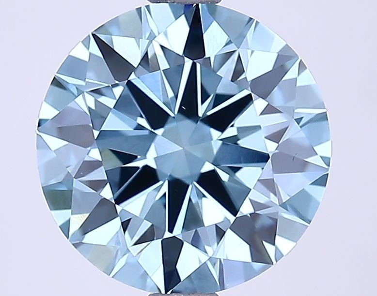 Ideal Loose Diamond - ROUND 2.54ct Fancy Vivid Blue VS1: Ideal Loose Diamond - ROUND 2.54ct Fancy Vivid Blue VS1 Source: This is a real non-mined Diamond that has been grown in a lab Shape: ROUND Carats: 2.54 Color: Fancy Vivid Blue Certification: IGI Video